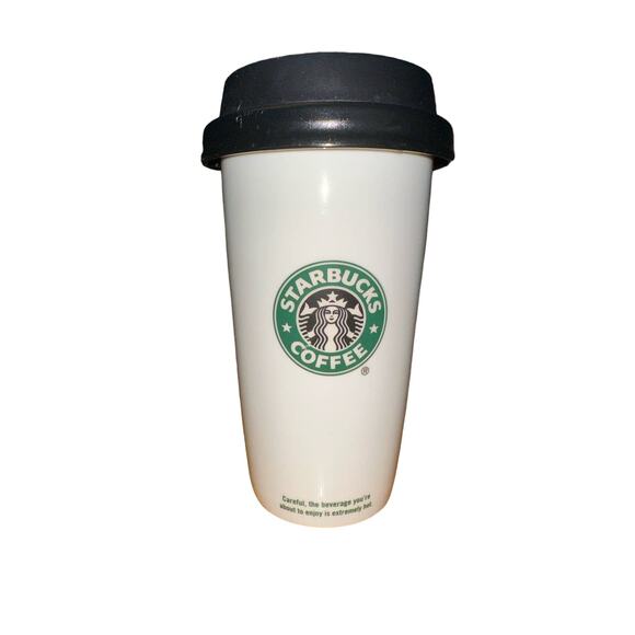 Starbucks Glass Porcelain Travel Mug - Picture 1 of 4